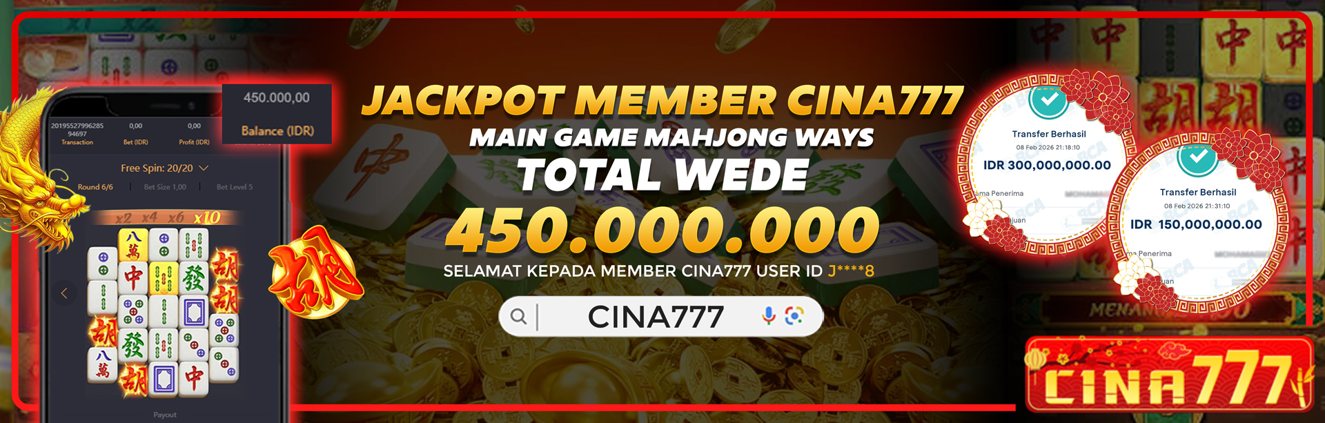 JACKPOT MEMBER CINA777 PG SOFT