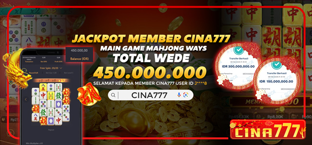 JACKPOT MEMBER CINA777 PG SOFT