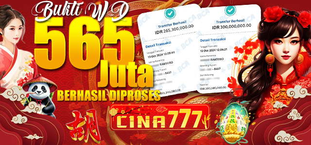 Bukti WD 565Juta Cina777